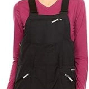 Swiss Alps Women's Water Resistant Black Ski Bib Pants with Pockets Sz S